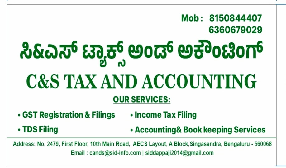Founder, C&S Tax and Accounting